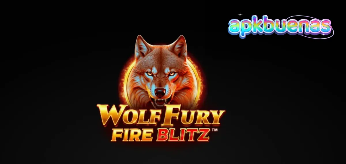 Tampilan visual slot Wolf Fury Fire Blitz dengan simbol buah dan serigala.